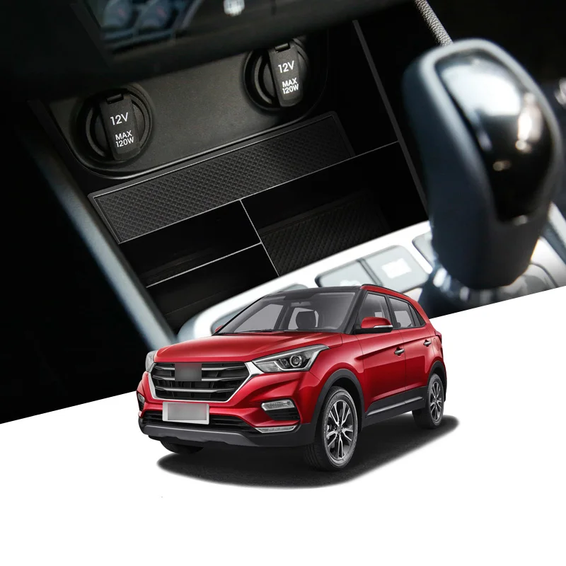 Car Center Console Box For Hyundai Creta 2014 ~ 2019 IX25 Car Accessories Central Multifunction Storage Pallet Container Box