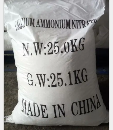 
Calcium Nitrate Granular Calcium Ammonium Nitrate (CaO 26% N15.5%) Water soluble nitrogen fertilizer 