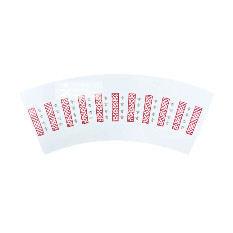2 4 8 12 16 20oz paper fan for cup customized paper cup fan coated raw material for disposable beverage paper cup