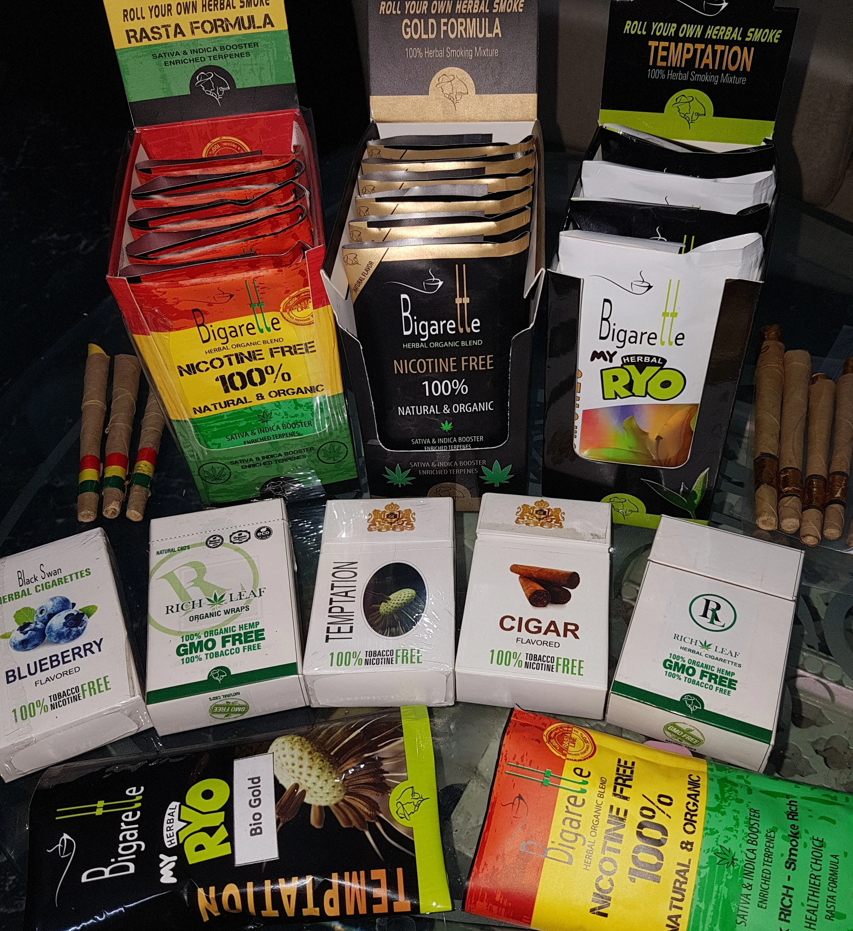 Herbal cigars Raw material Green Herbal Blends for Marshmellow leaves Green herbal Blends Bulk Bud herbal blends