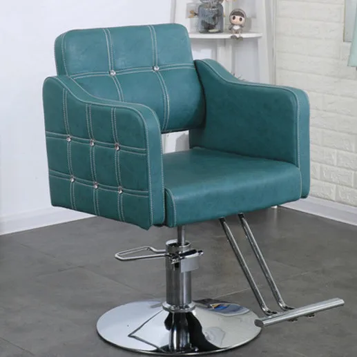 Wholesale Cheap Kids Antique Red-brown Pu Electric Professional Hydraulic Hairdressing Salon Furniture Barber Chair