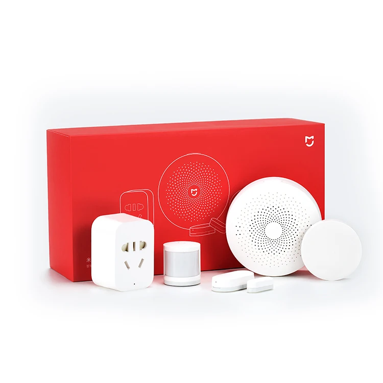  Комплект для умного дома Xiaomi Gateway сенсор обнаружения присутствия беспроводной переключатель розетки Zigbee глобальная версия