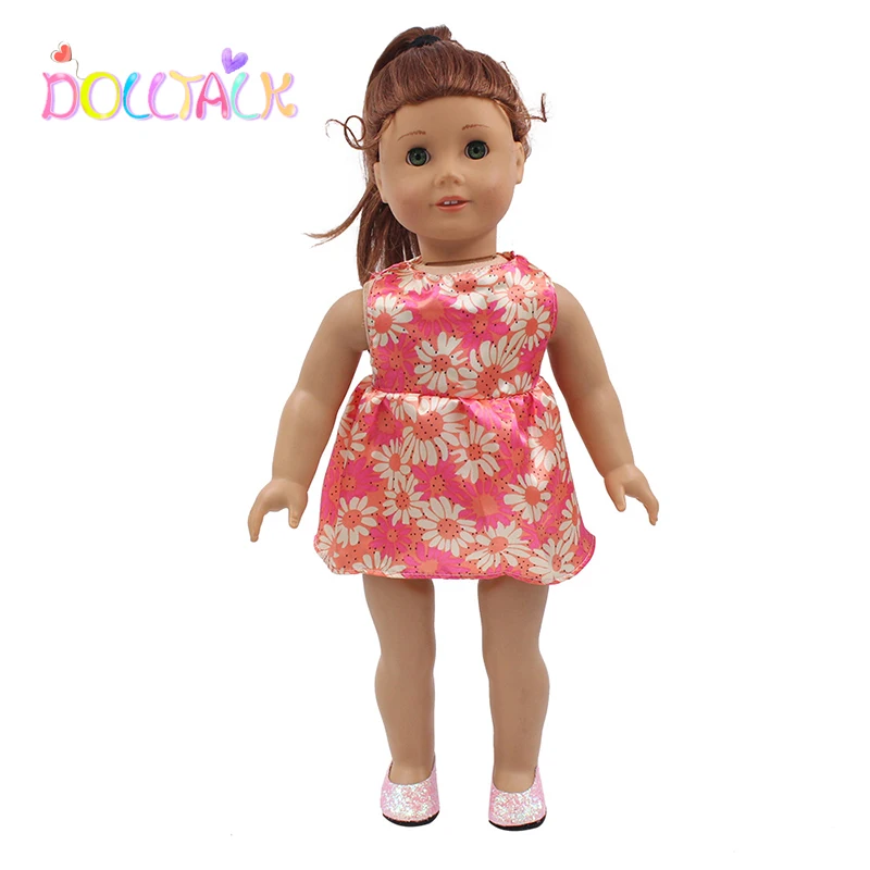 Factory Hot Sale18-inch  American Doll Sleeveless Short Bubble Dress Doll Clothes