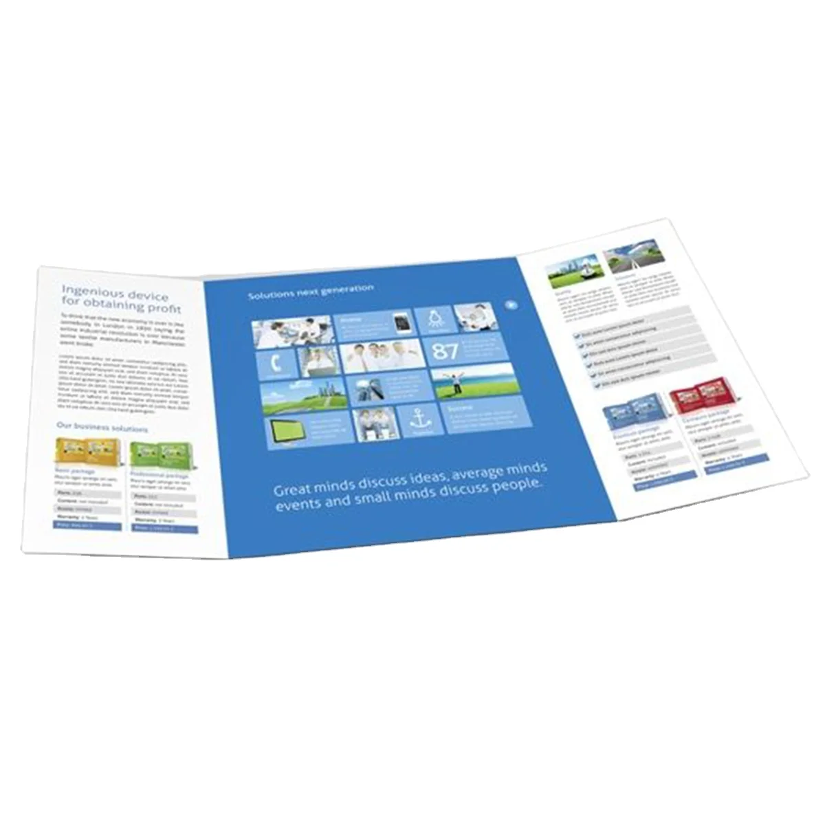 Custom Premium Coated Paper Logo Printing Folding Flyer Catalogue Pamphlet Brochure Booklet Instruction Manual Leaflet Printing