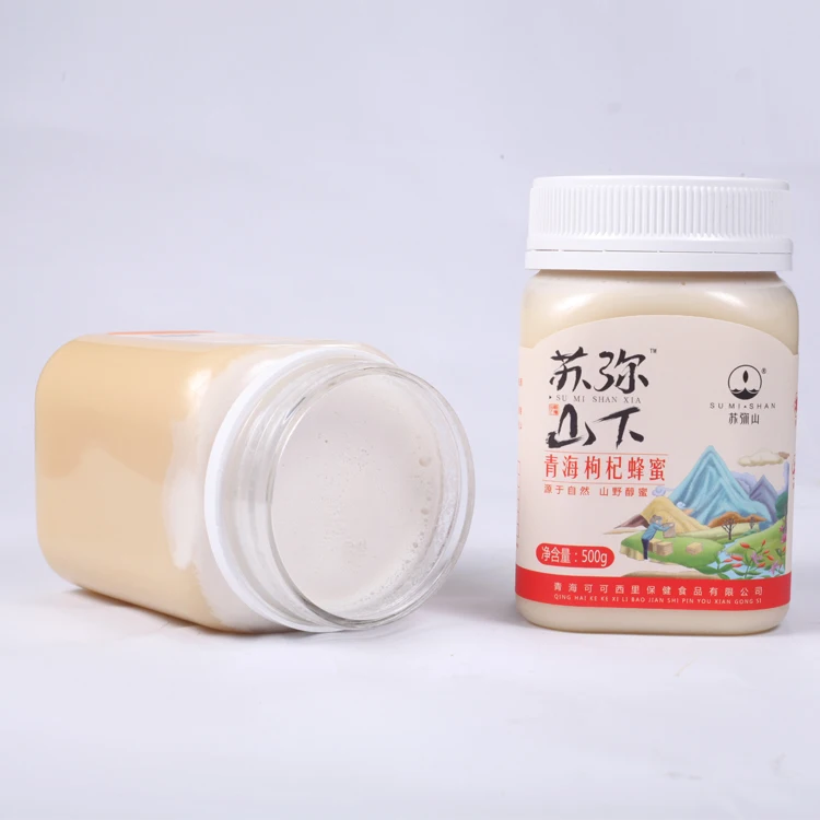 
Manufacturer Directly Supplied Goji Berry Flowers Honey Top Quality Raw Honey In 500g Jar Packing Bee Products Honey 