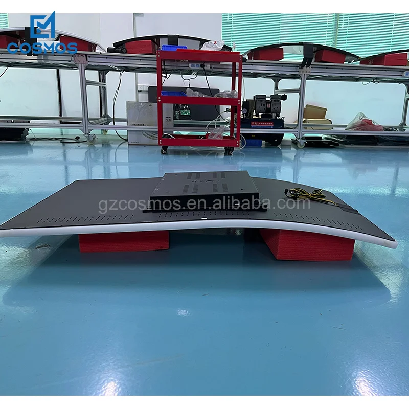 Touchscreen-monitor Portable 43 Inch Waterproof Touchscreen J Curved Gaming Screen Monitor With Side LED Bar Touch Display