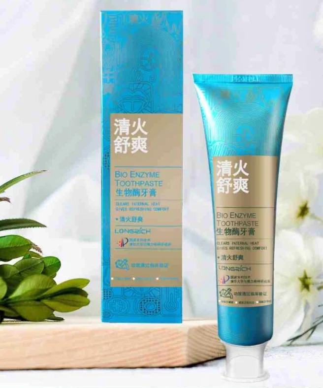 Longrich собственная фабрика средств по уходу за полостью рта 200 г Органическая мята биологическая ферментная активация Успокаивающая медицинская зубная паста