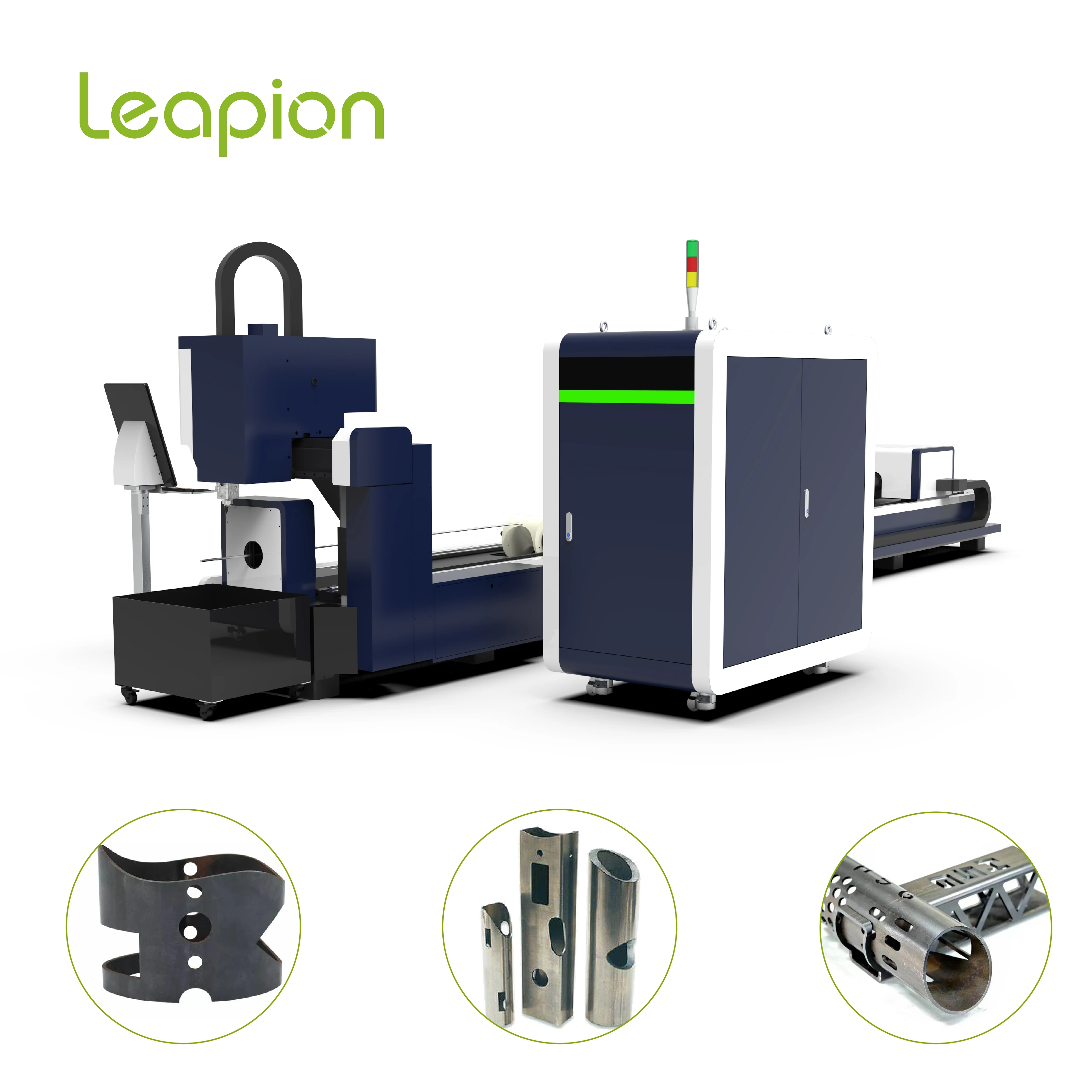 Factory Price Three Chuck Pipe Cutting Machine Side Mounted For Laser Cutting Application Chuck specification 360 460 560 660
