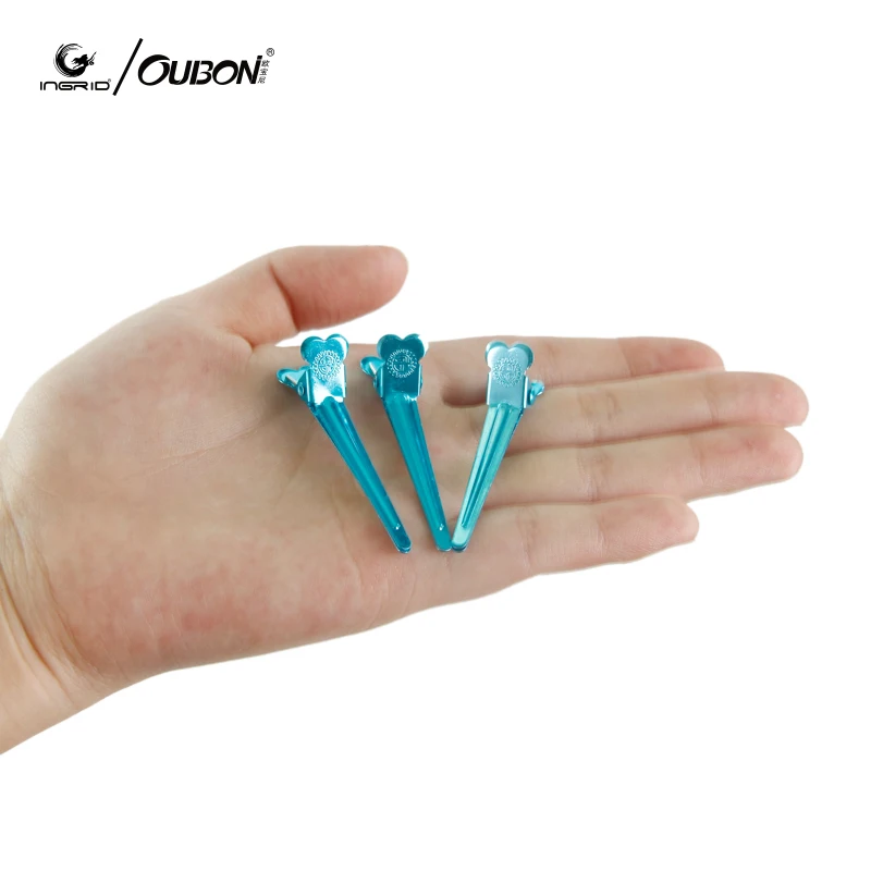 INGRID 50PCS Alligator Hair Clip Crocodile Clips Styling Tools Salon Color Cutting Extension Care tool Flat Metal Hair Clips