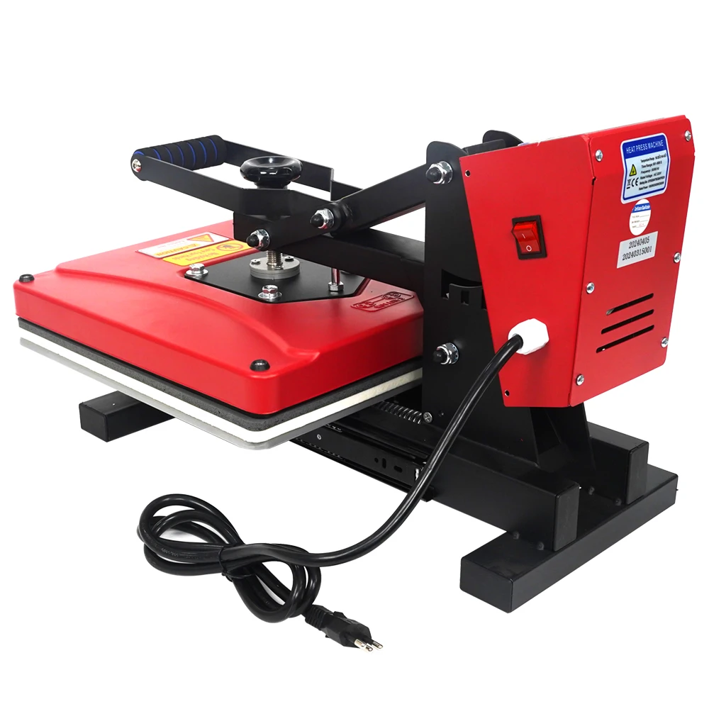 Mecolour Wholesale High Quality Red Heat Press Machine Printing on T shirts Custom Heat Transfer Machine