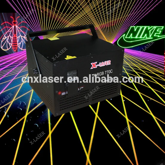 1W RGB Laser Light DJ Shows KTV Disco Party Animation Light DMX512 Music Show Beam Stage Light