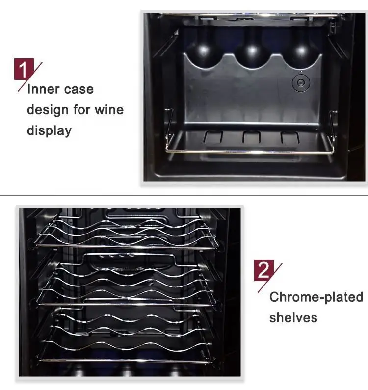OEM 18 bottles wine fridge cooler unit, home appliances wine cooler, electronic wine chiller refrigerator