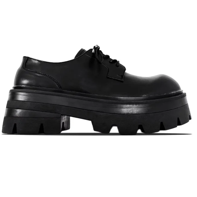 Zapatos обувь на массивной платформе из искусственной кожи размеры Высококачественная для мужчин натуральной дышащие повседневные лоферы с низким верхом