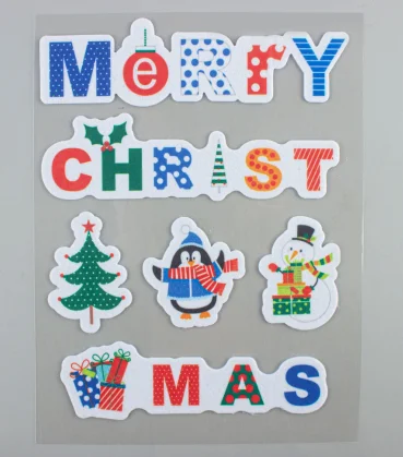 Factory price hot sale children cartoon stickers cartoon  3D stereo stickers for  christmas decoration