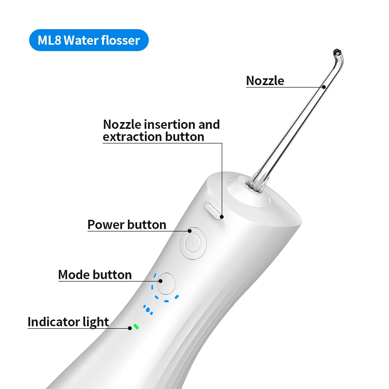 Jet Dental Electric Oral Irrigator Professional 250ml China Teeth Cordless Rechargeable Water Flosser