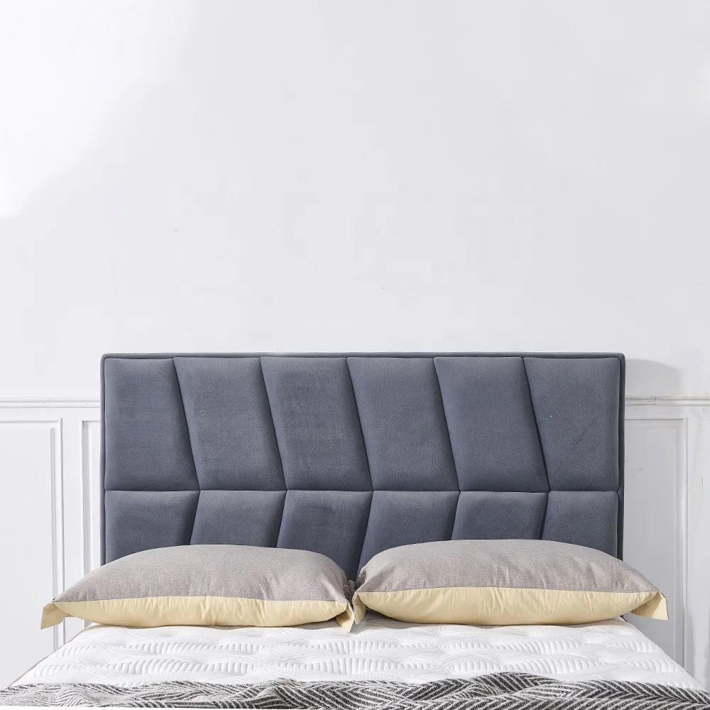 Modern bedroom furniture set luxury king size bed classic up-holstered solid wood bed frame manufacture