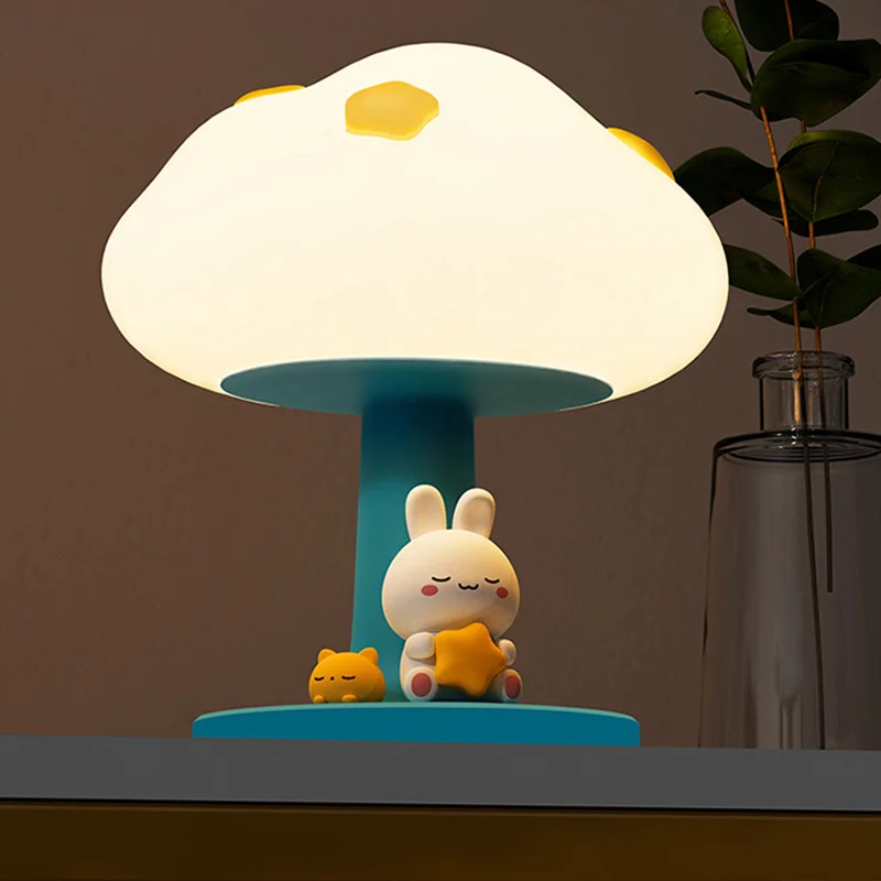 rechargeable lpumpkin night light  led light for night market stall  Rabbit Panda with sensor