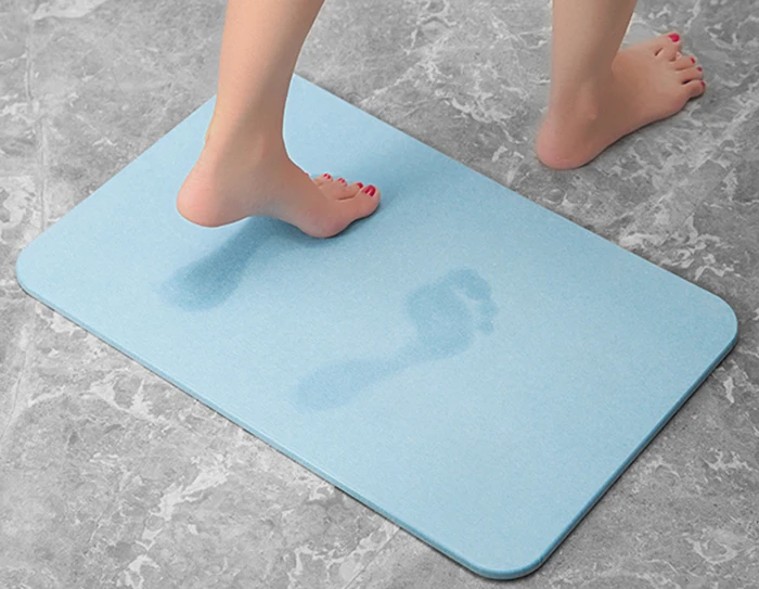 China manufacturer diatomaceous earth bath mat OEM color