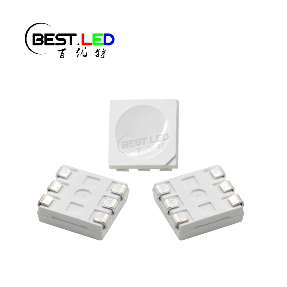 ИК светодиодный Диод PLCC 6 рассеянный SMD 5050 760 нм красный свет для дальнего Красного