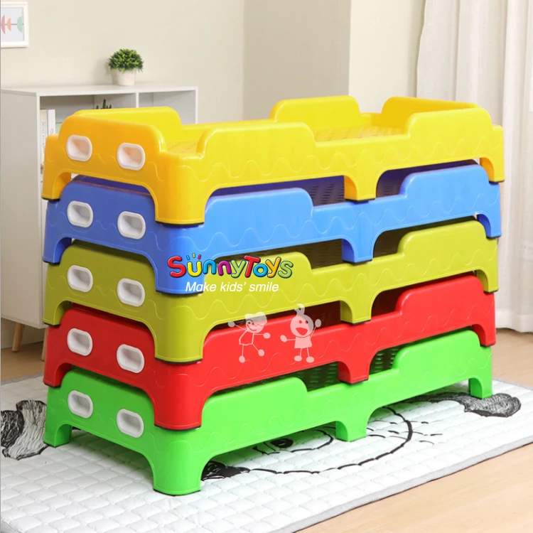 Hot sale push-and -pull kindergarten beds children cots bedroom wall wardrobe design