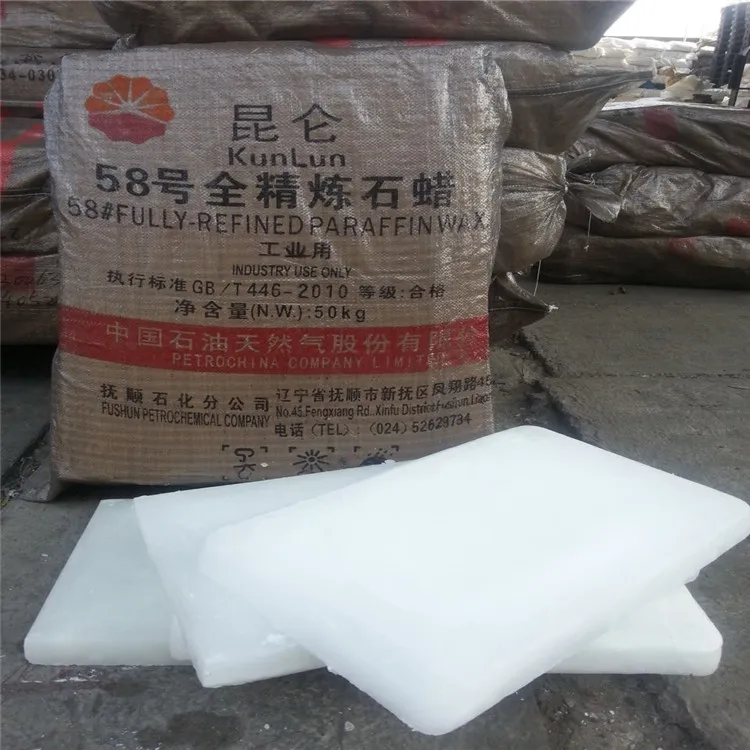 
58-60 Fully Refined Paraffin Wax for candle making raw material 
