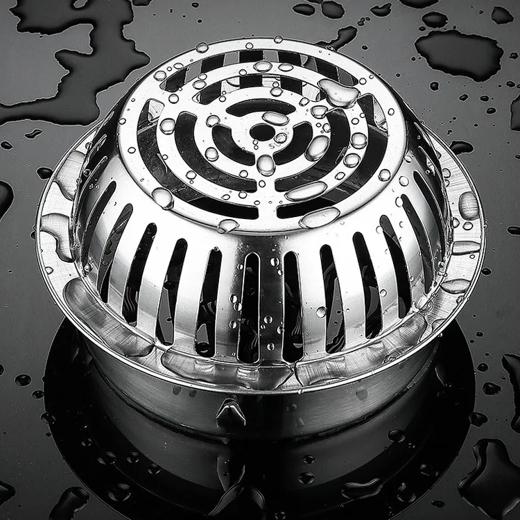 Supplier Outdoor stainless steel Different Size Balcony Anti-blocking Filter Cover Drainage metal roof water rain drains pipe
