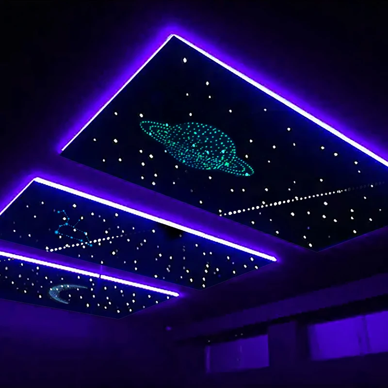 LED fiber optic starry sky lights  twinkling stars onto ceilings and walls decor Parties Event  Theaters