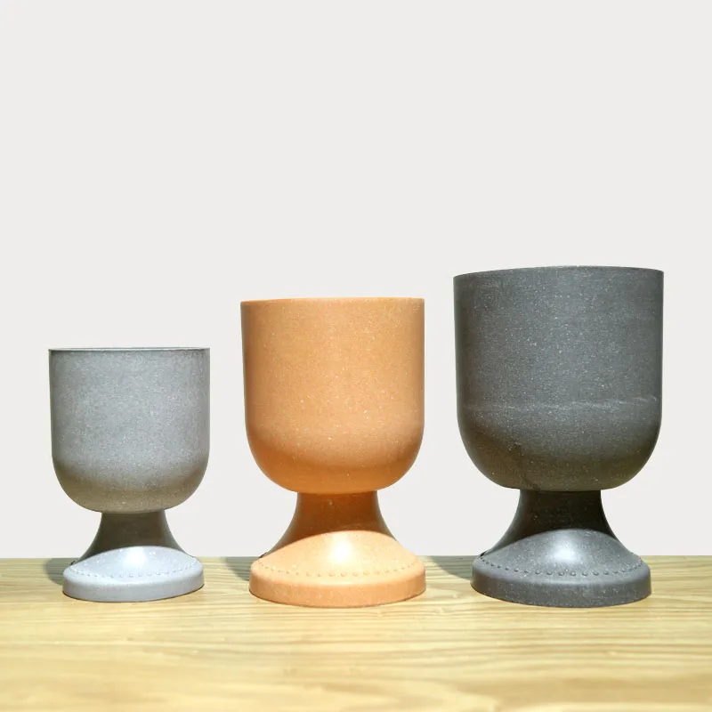 Roman Style Melamine Material Marble Cement Simulation Flower Pot Succulent Plant