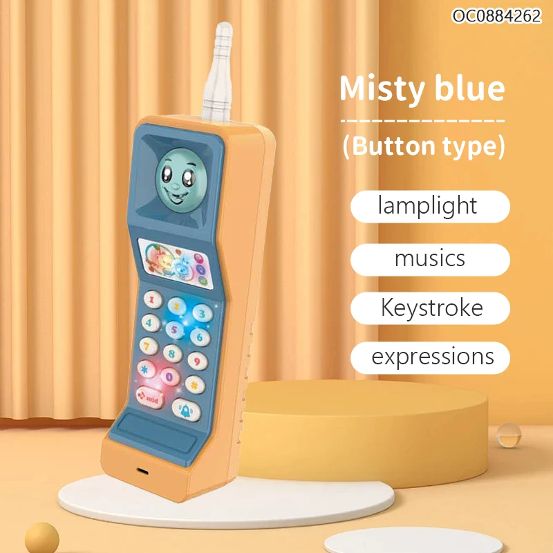 Multi-function simulation smart phone toy musical baby mobile for kids