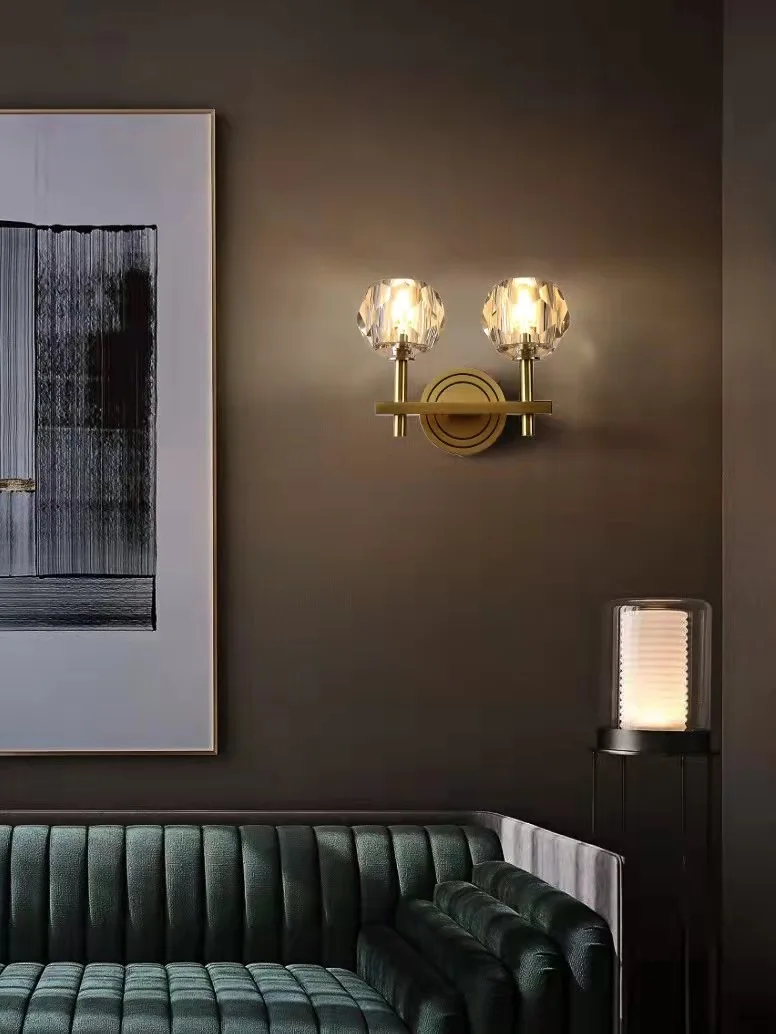 Hotel Bedroom Decorative Wall Lamp Bedside Golden Wall Sconces