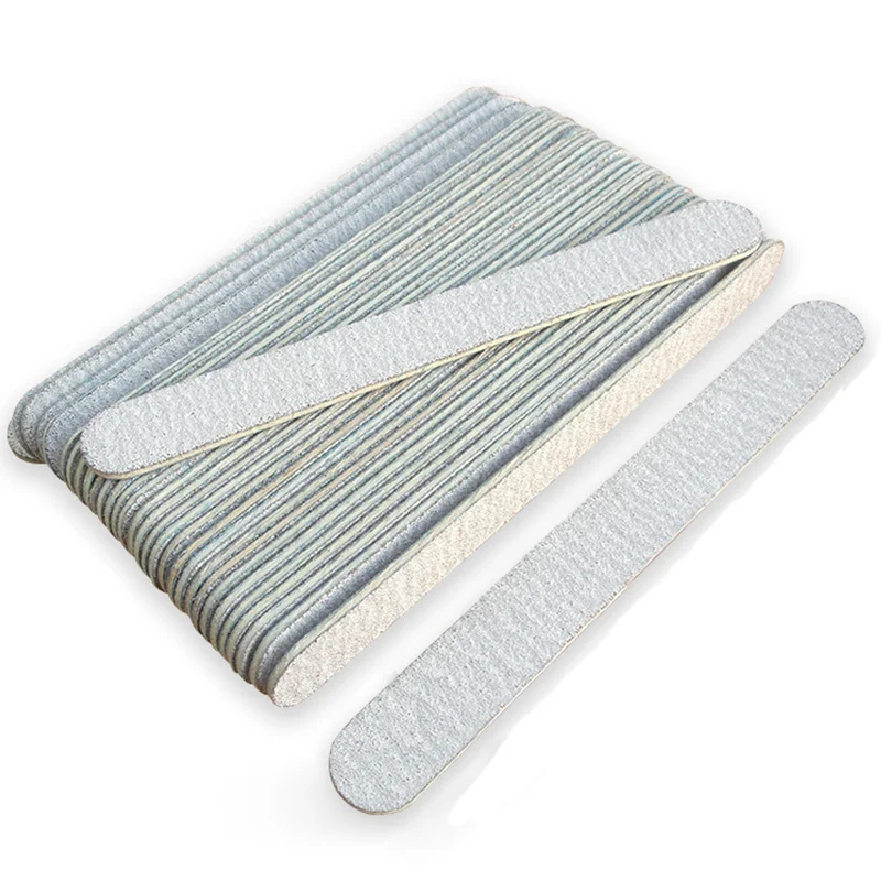 Ready to Ship Zebra Nail File 100/180 180/240 Grit Disposable Shape Wood Nail File