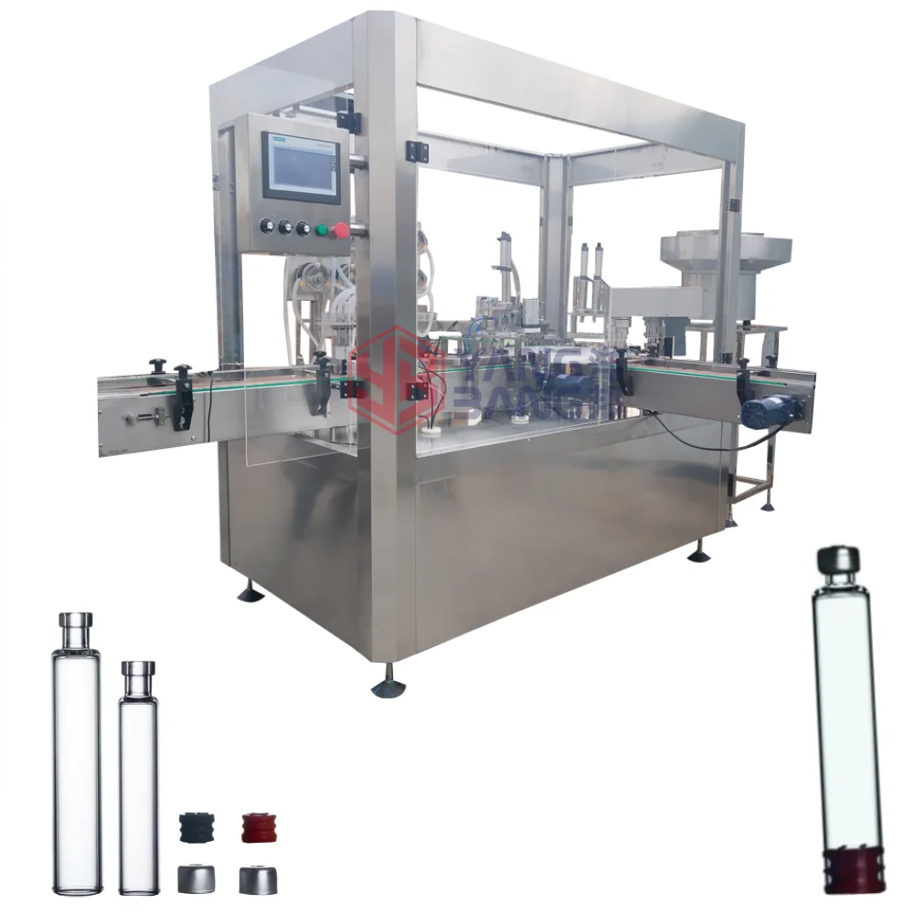 60 vials per min Automatic Filling Machines Production Line Vials Cartridge Stopper Filling Capping Machine