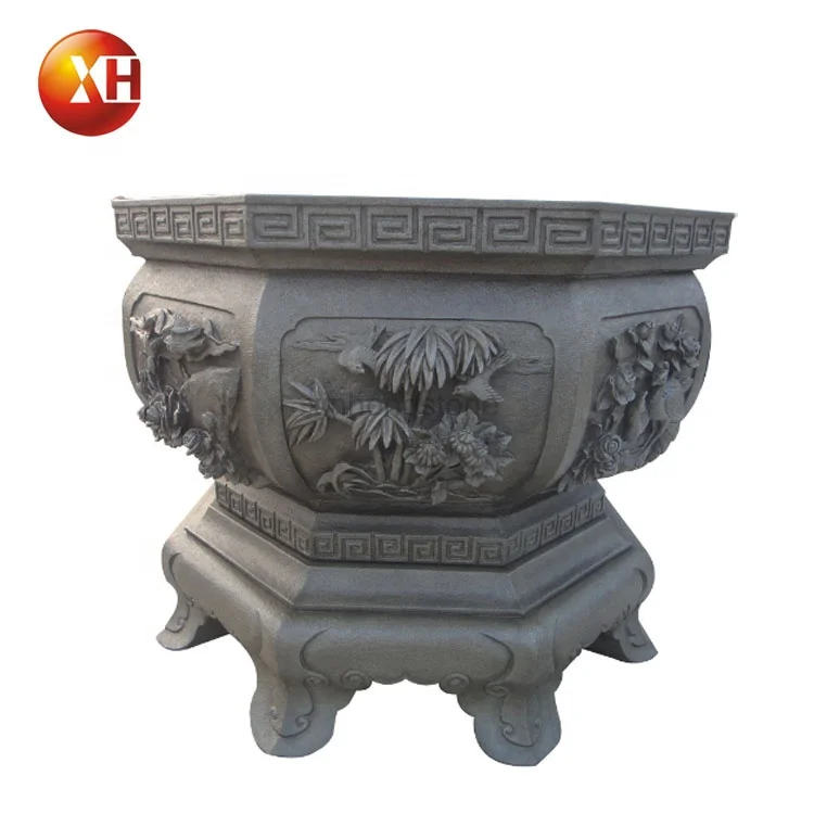Горшки для растений из натурального камня ручной