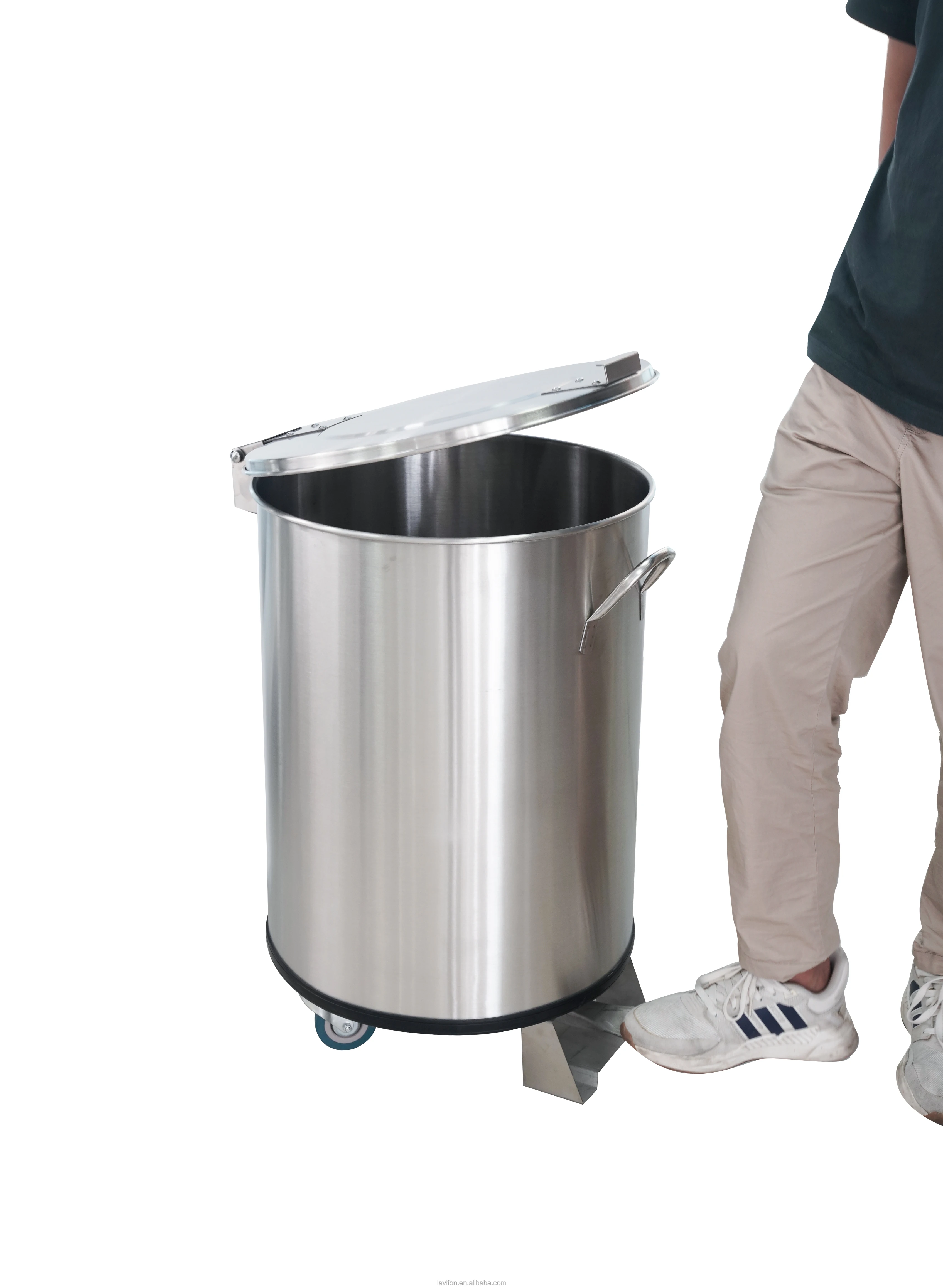 Stainless steel custom modern durable outdoor metal trash bin waste bin dustbin trash bin