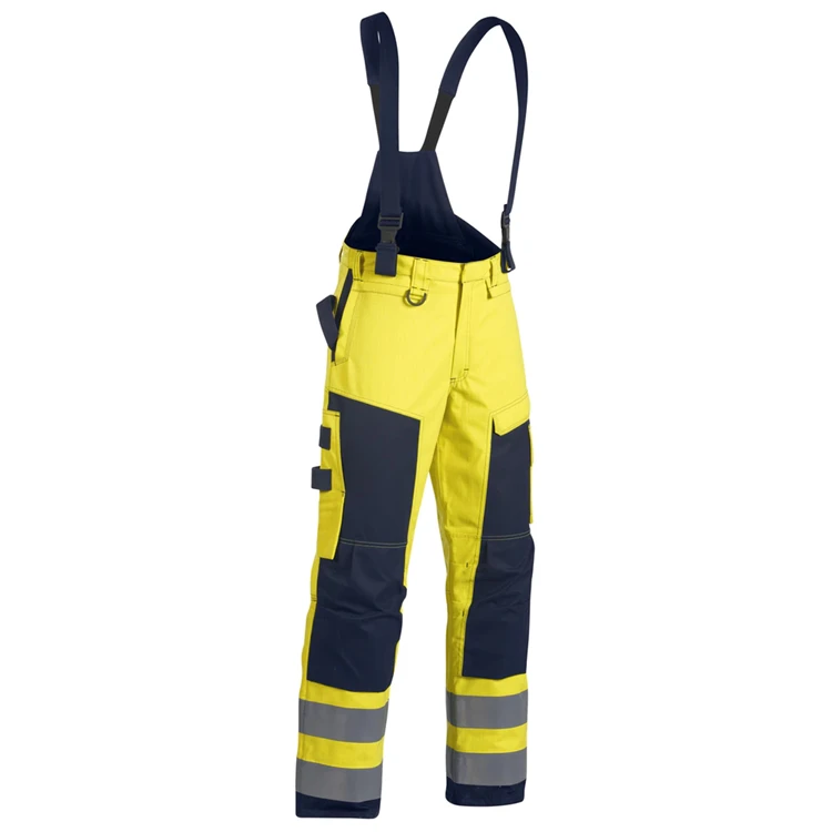BOWINS Quilt Lining Cotton Hi Vis Winter Insulated Bib Overalls