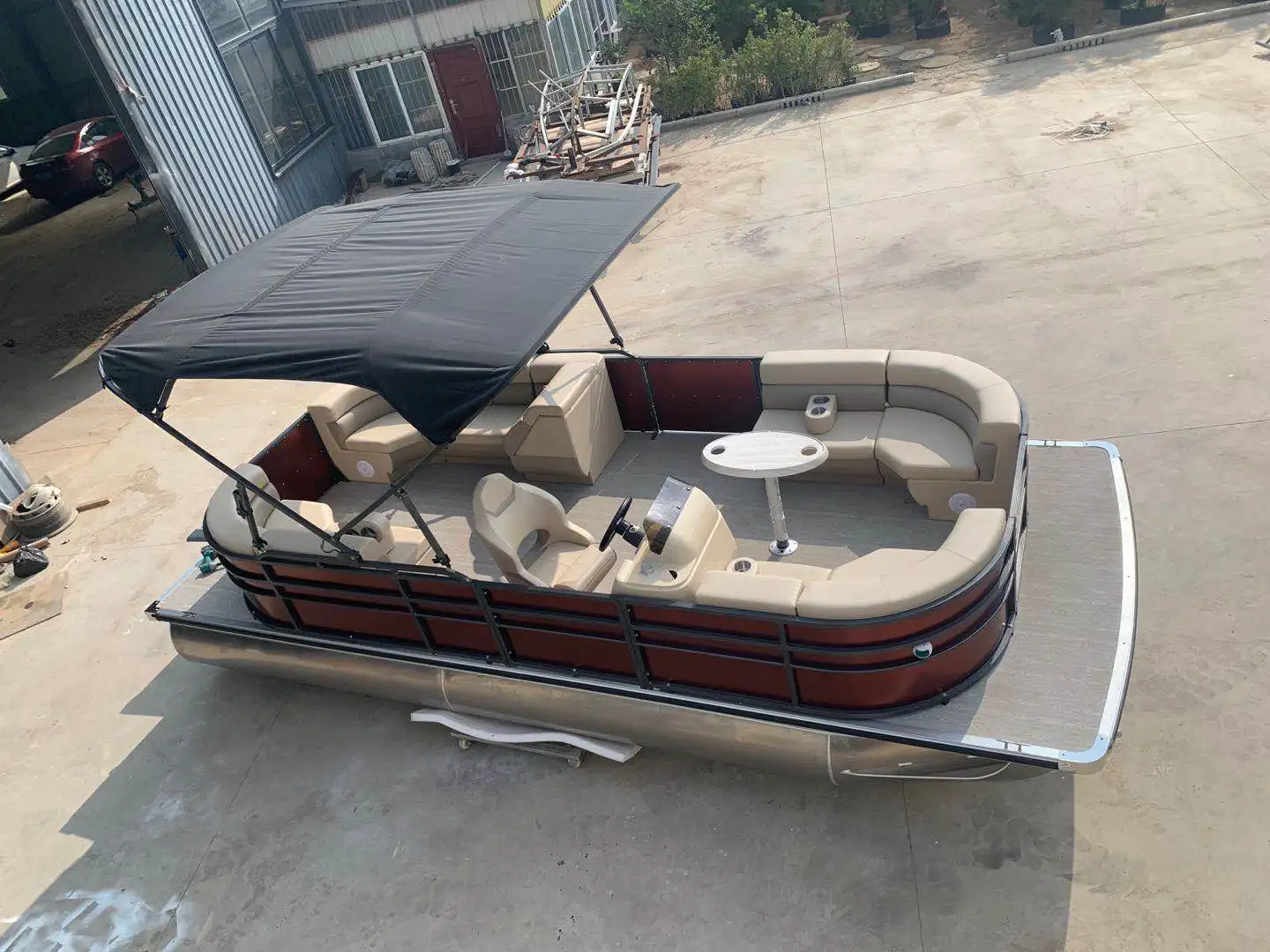 Устойчивая алюминиевая понтонная лодка 21 фут/6 4 м 90 л.с.