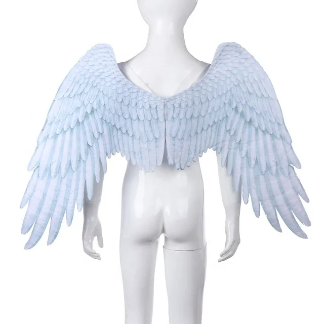 Carnival Party Favor Halloween Gift Gay Men Decoration Feather Wings Large White Black Angel Wings