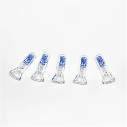 Clear flat glass filter tips 8mm rolling paper tips customize logo glass smoke tips/pipe