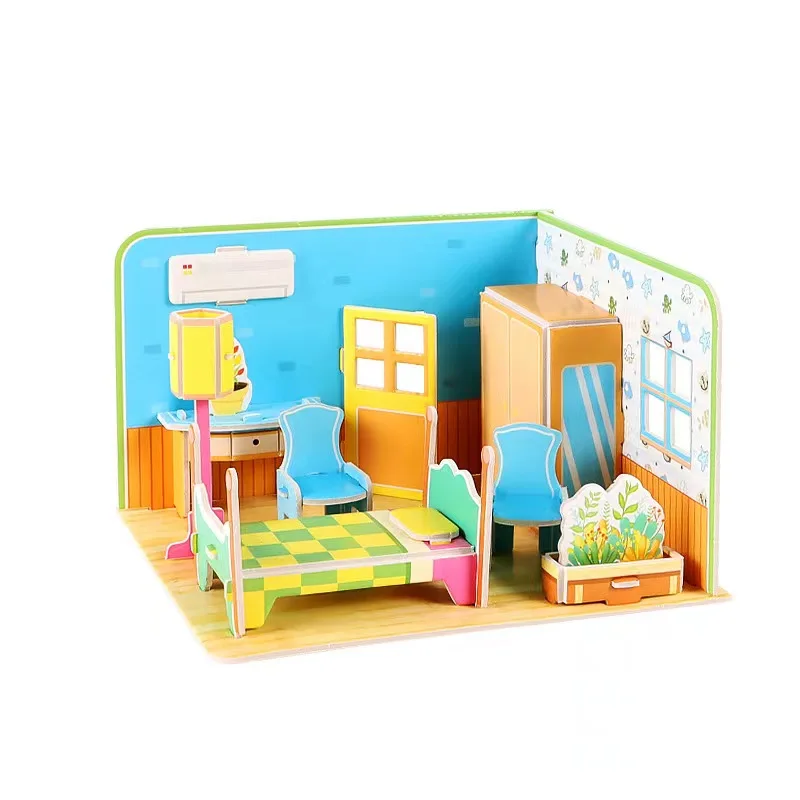 New 3D Paper Puzzle Car Shaped Puzzle Educational Toys Promotional Gifts For Kids