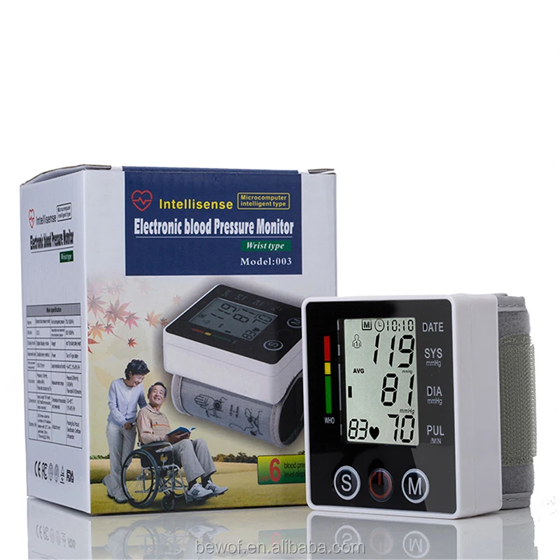 CE ISO BP Operator Wireless Medical Blood Pressure Machine Digital Ambulatory Wrist Blood Pressure Monitor Health Care