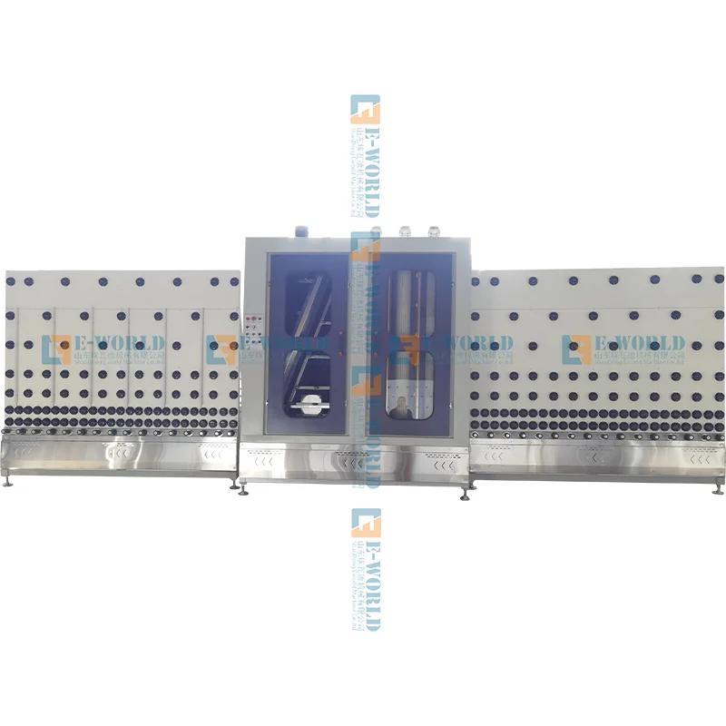 reliable performance double glass washing machine vertical glass washing machine hollow glazing glass washing machinery
