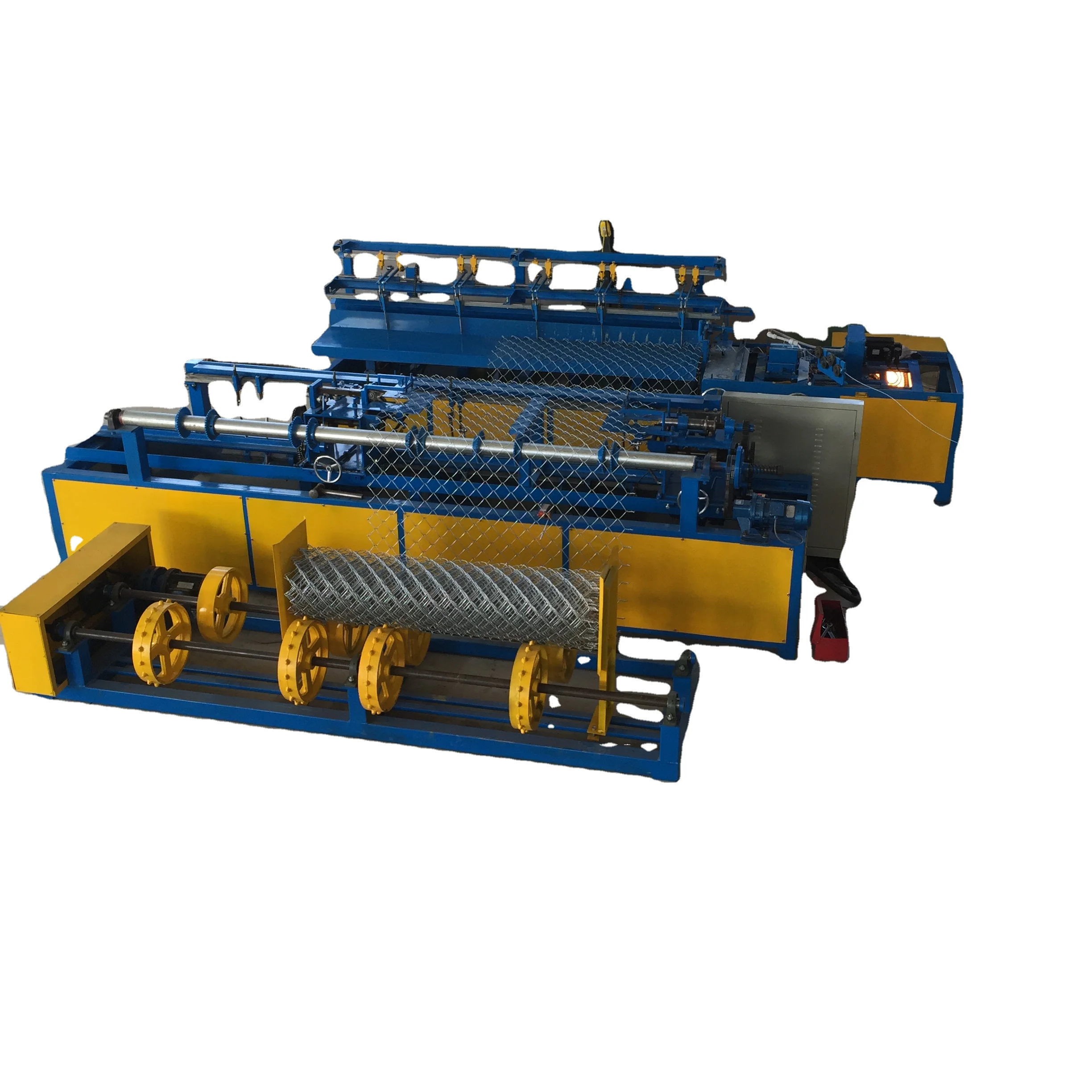 High quality single wire chain link fence making machine