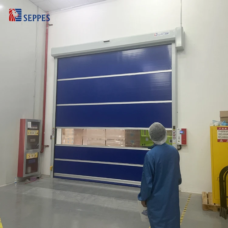 quick partition high speed roll up door isolate pollution high speed pvc door warehouse fast rolling door