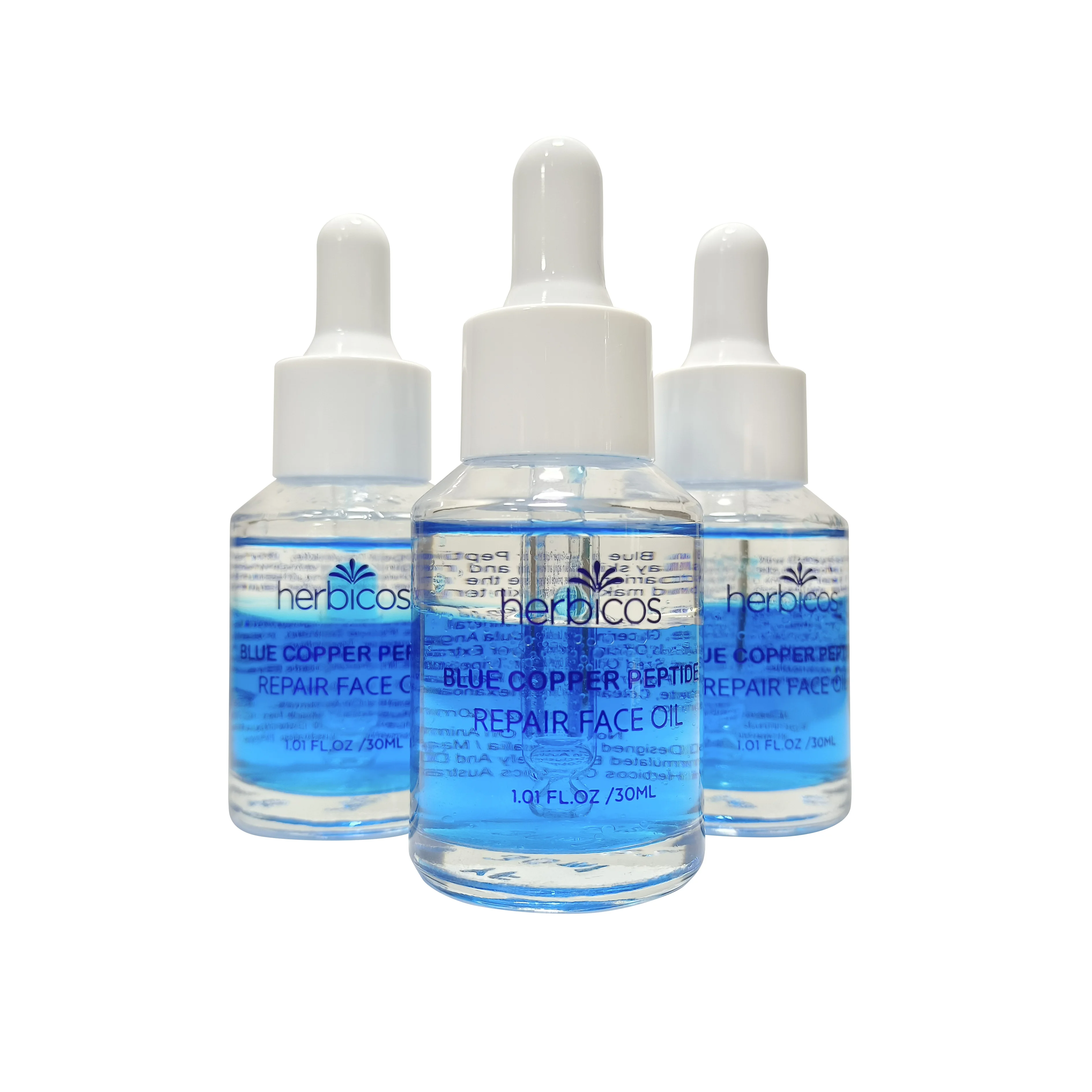 Private Label Premium Anti-Aging Blue Copper Peptide Serum