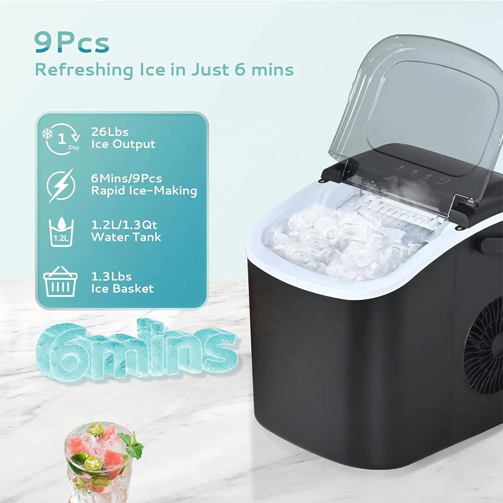Ice Maker Ice Making Machine for Home Use with Factory Price Portable Countertop Ice Maker Machine