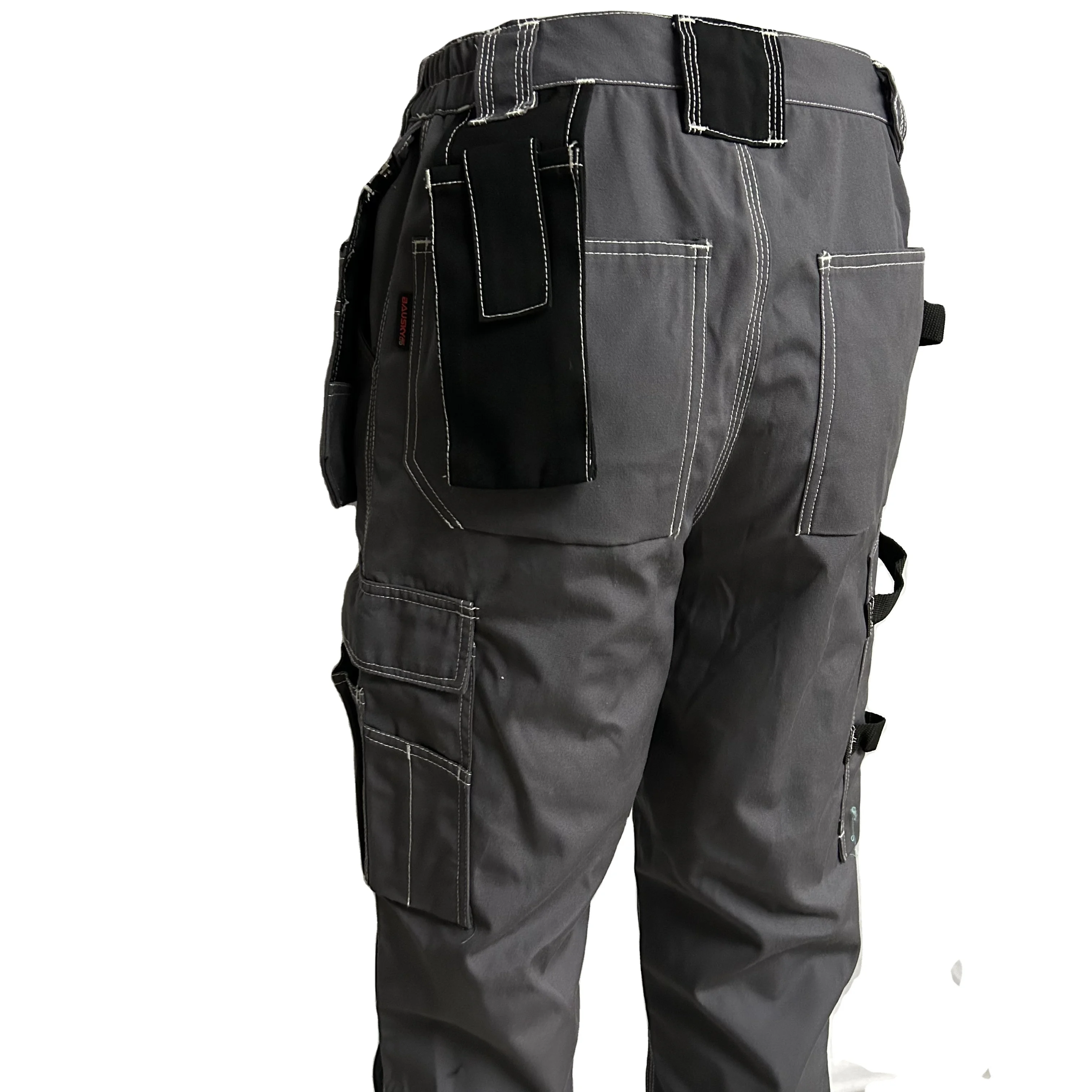 Heavy Duty Durable Workshop Uniform Utility Pants 65/35 Poly/Cotton Multi Pockets Work Trousers Customized Cargo Pants For Men