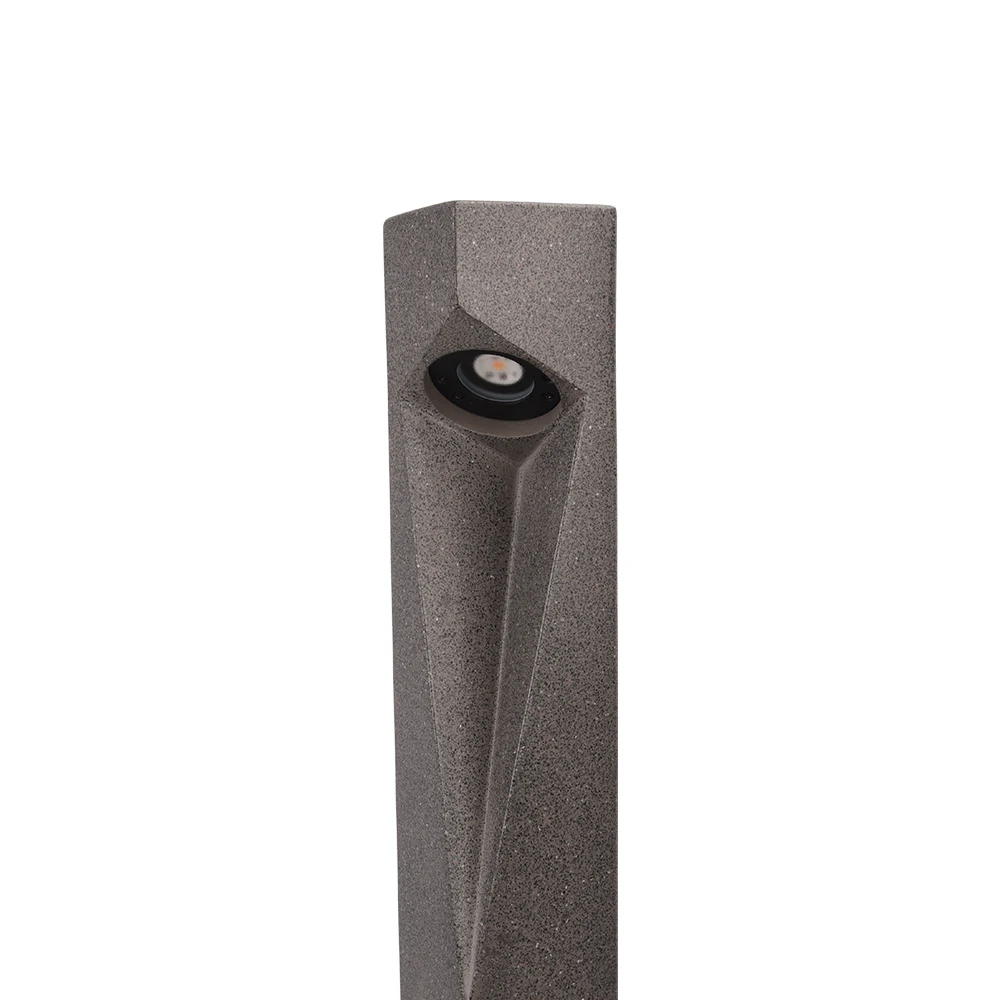 LED Garden lawn lamp with concrete pouring molding IP65 water proof grade is used in squares, villas and courtyards.