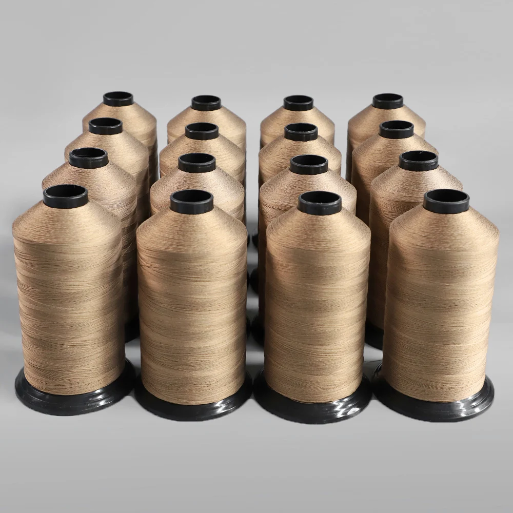 China supply high temperature resistance ptfe coating fiberglass sewing thread