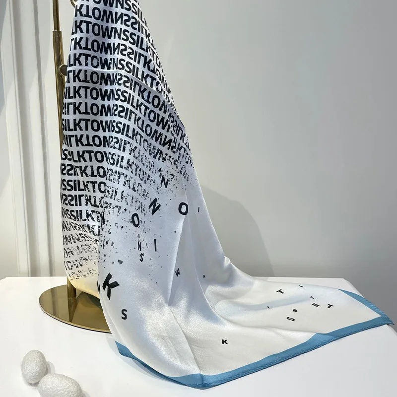 Wholesale Digital Printing  Pure Silk Satin Square Scarf 50*50 cm Head Scarf 12MM Fashion Accessoires For Women Silk Scarf