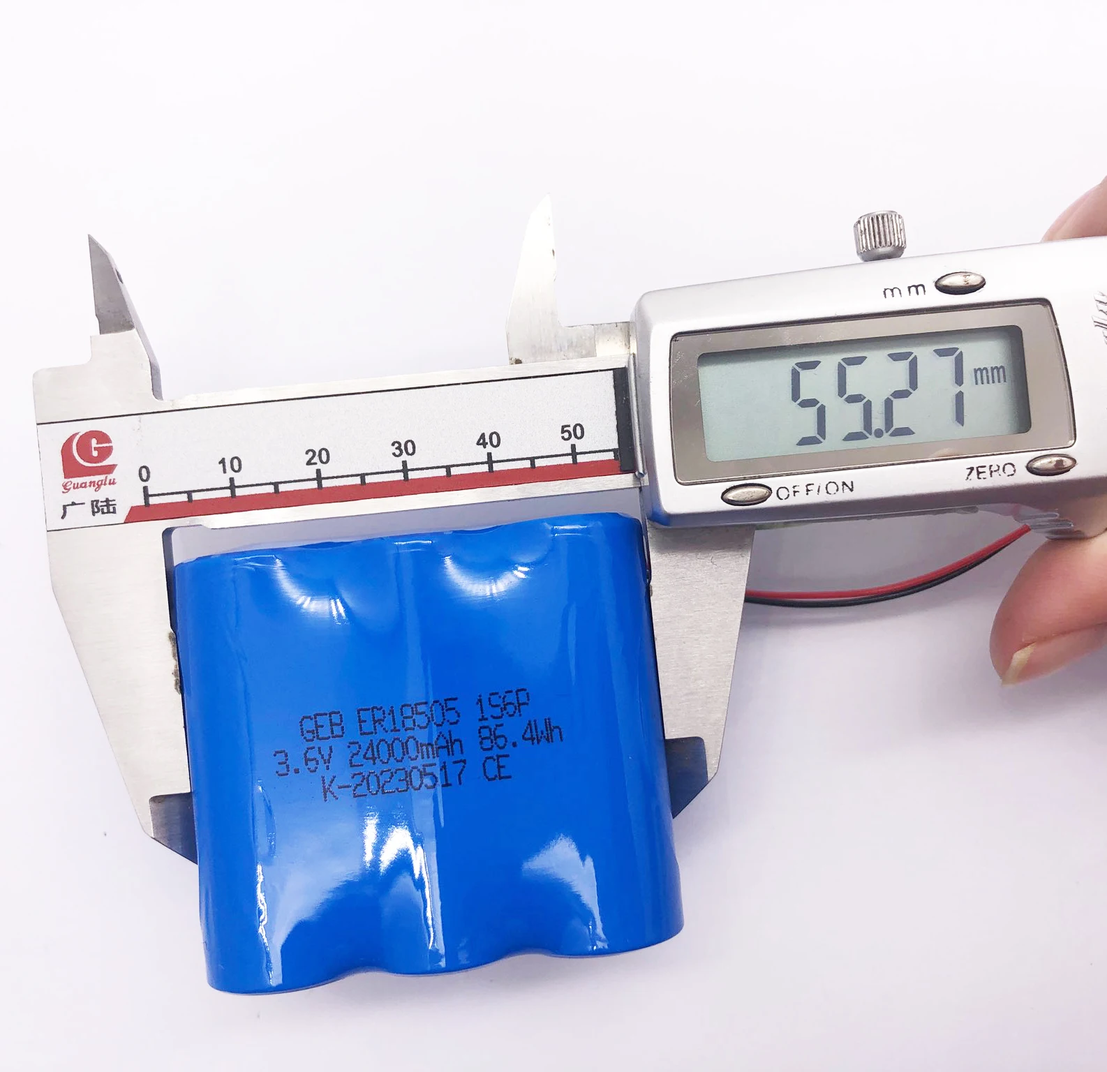 ER 18505 1S2P 1S4P 1s6p Primary Cylindrical Battery Pack 3.6V 8000mAh 16000mAh 24000mAh Lisocl2 Li-ion Battery 7.2v 10.8v 14.4v